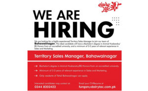 dairylac. Team as a Territory Sales Manager in Bahawalnagar