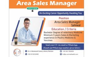 Job Opportunity: Area Sales Manager