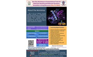 One-Day Workshop on Computational Tools for Molecular Docking and Molecular Dynamics Simulation in Drug Discovery
