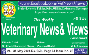 The Veterinary News and Views Weekly has Published Issue No. 28 Vol. 19, May 24-31, 2024