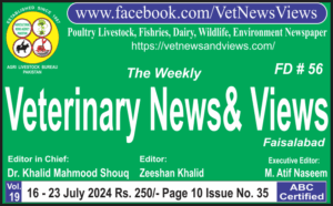 The Veterinary News and Views Weekly has Published Issue No. 35, Vol. 19, July 16-23, 2024