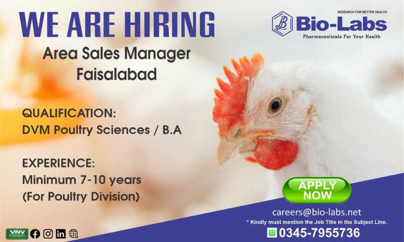 Bio-Labs Area Sales Manager Job Faisalabad