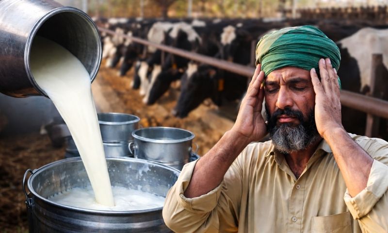 دودھ کی قیمت پر تنازع: سندھ میں ڈیری فارمرز کو فی لیٹر 70 روپے نقصان