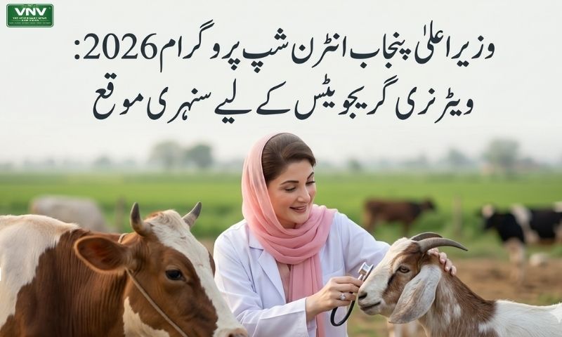 وزیراعلیٰ پنجاب انٹرن شپ پروگرام 2026: ویٹرنری گریجویٹس کے لیے سنہری موقع