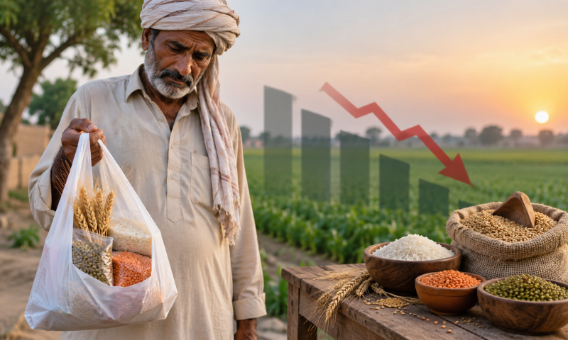 پاکستان میں فی کس اناج کی کھپت میں بڑی کمی؛ گندم، چاول اور دالوں کا استعمال گھٹ گیا