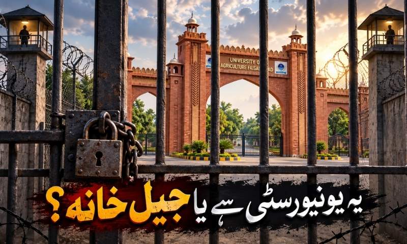 زرعی یونیورسٹی فیصل آباد یا جیل؟ جیمرز سے متاثرہ طلبہ اور جیل منتقلی کا مطالبہ