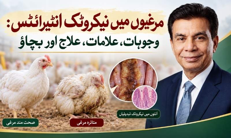 مرغیوں میں نیکروٹک انٹیرائٹس: وجوہات، علامات، علاج اور بچاؤ