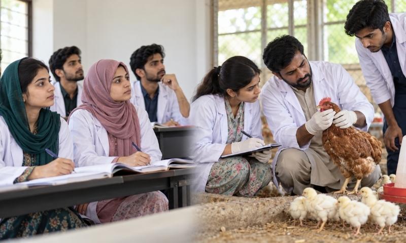 پولٹری اور ویٹرنری تعلیم میں بڑھتی ڈگریاں مگر عملی مہارت کہاں